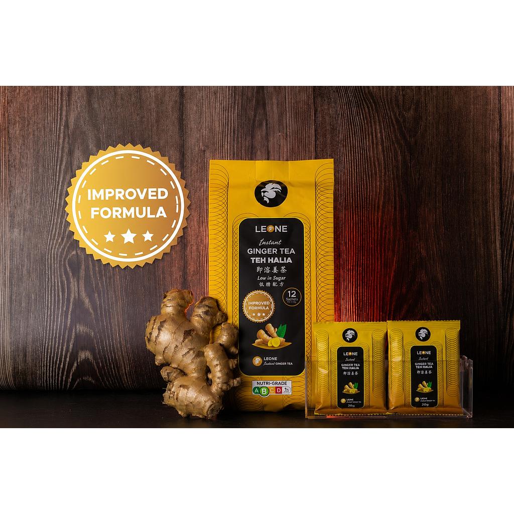 Leone Ginger Tea - Low Sugar (12s x 15g)