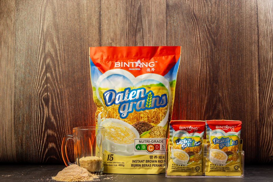 Bintang Oaten Grains Instant Brown Rice Cereal 15s x 32g